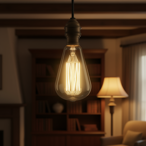 Bombilla LED estilo Edison E26 blanco cálido G30 con filamento de vidrio para iluminación residencial - Product Image 2