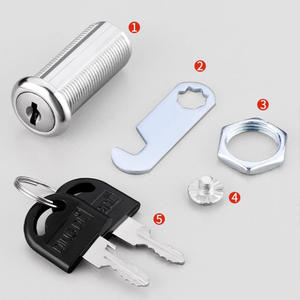 Cam silindir kilitleri kapı dolap posta kutusu çekmece dolap soyunma güvenlik mobilya kilitleri plastik tuşları ile donanım kilidi - Product Image 4