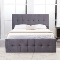 Nouveau cadre de lit pour la maison, lit de rangement de luxe au Design moderne Ottoman, lit de rangement à gaz pour chambre d'hôtel