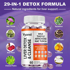 Cápsulas de Apoyo a la Limpieza del Hígado de Alta Calidad con Cardo Mariano, Diente de León y Remolacha, Protección Hepática - Product Image 4