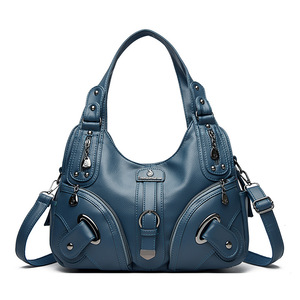 2025 untuk tas pangsit wanita Cross-border <span class=keywords><strong>Amazon</strong></span> tas tangan tas selempang trendi baru dengan gaya Preppy penutup ritsleting - Product Image 1