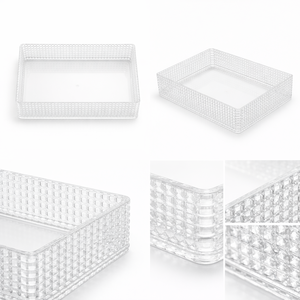 กล่องเก็บของทรงสี่เหลี่ยมคริสตัลทรงสูงทันสมัย 25x16.7x5.7 กล่องเก็บของคริสตัล กล่องเก็บของคริสตัลทรงสูงสำหรับห้องน้ำโรงแรม - Product Image 6