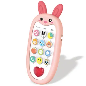 2021 My First Play Phone Early Educational Baby Cell Phone Toy for Kids Baby Toy Animal Style phone for Kids with Light Music