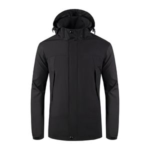Logo personnalisé Veste softshell coupe-vent d'extérieur pour hommes Veste softshell imperméable à capuche pour hommes Sports tactiques - Product Image 5