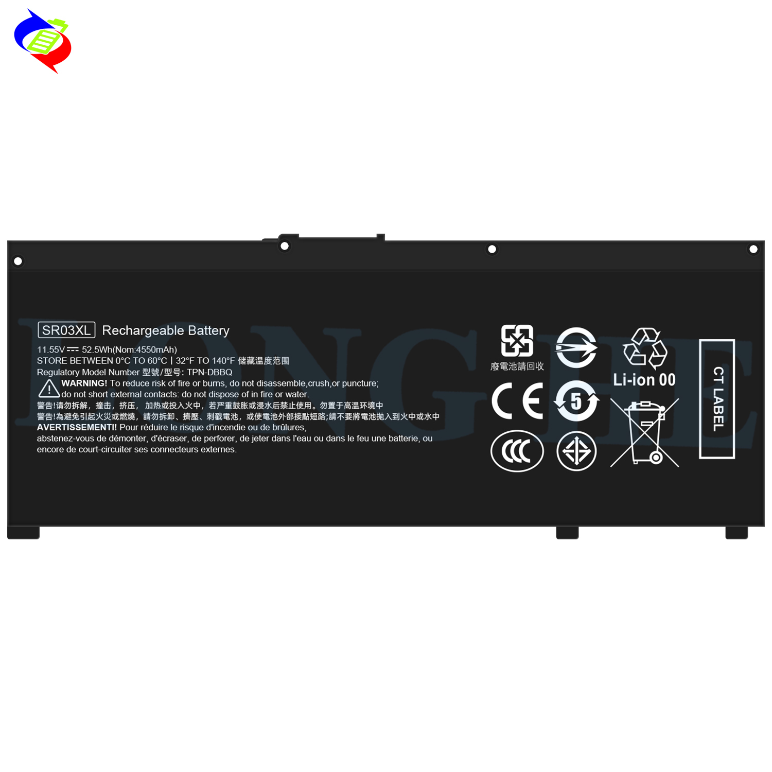 ノートパソコンバッテリー 充電式バッテリー 7.5V 30Wh SR03XL HP