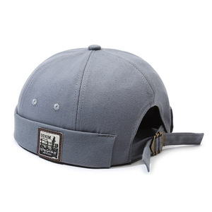 Versátil Unisex Retro Streetwear Hip-hop Yuppie gorra Sin borde sombrero tejido impreso gorra de punto ajustable elegante Casual Skullcap - Product Image 2