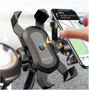 Universal Silicone Waterproof Motorbike Motorcycle Outdoor Mountain Bicycle Bike Handlebar Mount Smart Cell Mobile Phone Holder