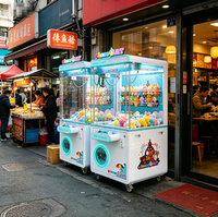 Naughty Dog WWJ-YJ13 Borne d'arcade Crane Machine personnalisée en métal avec verre trempé, accepteur de billets, monnayeur et prise universelle