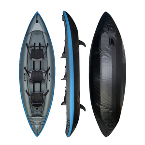 Certificado CE Triple <span class=keywords><strong>Kayak</strong></span> 380cm 3 personas <span class=keywords><strong>Kayak</strong></span> inflable para la familia