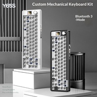 YINDIAO Y65S Custom Tri Mode Mechanical Keyboard Kit 2.4G Type-C Hot Swappable Gasket RGB Barebone Keyboard