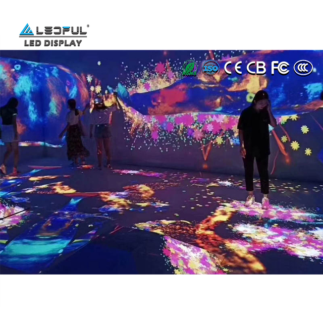 Easy Installation Full Color Die Casting Aluminum SMD Front Access Customized P3.9 3.9 3.9mm Interactive LED Video Floor Screen