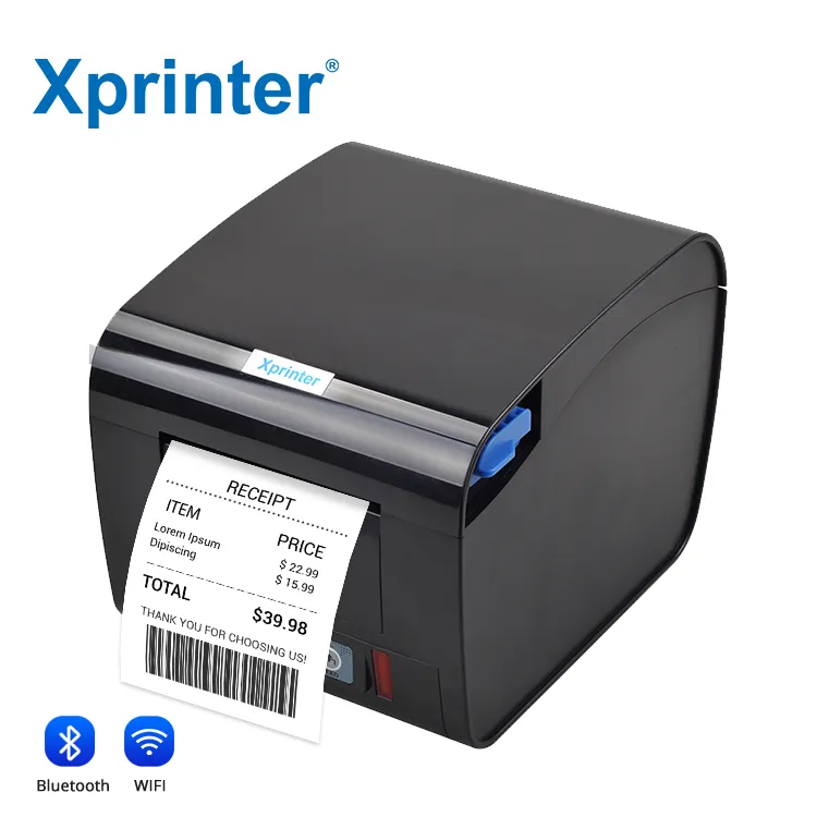 Xprinter XP-D230H/ D300H 80mm 소규모 비즈니스 영수증 프린터 소리 및 빛 경보 기능 열 프린터 80mm
