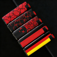 Briquet électronique de luxe en plastique coupe-vent rechargeable pour cigares et cigarettes, accessoires écologiques et durables pour l'extérieur, vente en gros