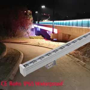 Outdoor Wall Washer Lighting Outdoor Aluminum 36W Powerful DC24V/220V IP65 Waterproof Dmx Rgb Led Wall Washer Light