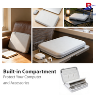 Tas Travel Cangkang Keras EVA Tahan Air Kapasitas Besar dengan Ritsleting untuk Laptop Gaming, Tas Penyimpanan Aksesori Komputer Notebook