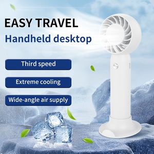 Mini <span class=keywords><strong>ventilateur</strong></span> portatif rechargeable par USB, design pliable personnalisé, dessin animé mignon, faible bruit, <span class=keywords><strong>silencieux</strong></span>, <span class=keywords><strong>ventilateur</strong></span> sans fil refroidi par air, intelligent - Product Image 2