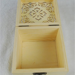 Wooden Square Gift <b>Box</b> <b>Pine</b> Handmade Tea Packaging Custom Design - Product Image 3