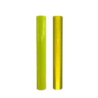 Film rétro-réfléchissant jaune fluorescent PMMA de qualité ingénierie haute intensité, durée de vie de plus de 5 ans pour la signalisation routière
