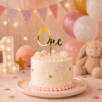 Décoration de gâteau en acrylique pour anniversaire de bébé, chiffres numériques, accessoire de gâteau pour fête prénatale