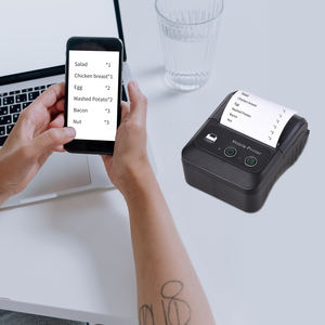 เครื่องพิมพ์ใบเสร็จใบเสร็จขนาดเล็กแบบ USB บลูทูธไร้สายพกพาได้58มม. เครื่องพิมพ์ใบเสร็จเทอร์มินัลโทรศัพท์ <span class=keywords><strong>iOS</strong></span> แอนดรอยด์ - Product Image 5