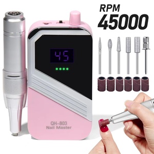 Nouvelle perceuse à ongles électrique rechargeable 45000 tr/min avec connecteur USB ensemble de perceuse pour dissolvant de vernis à ongles <span class=keywords><strong>ponceuse</strong></span> manucure à faible bruit - Product Image 2