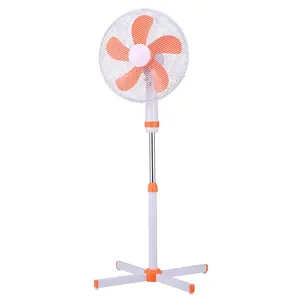 High quality air cooler domestic household 16 inch 5-blade powerful pedestal standing fans