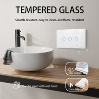 Interrupteur d'éclairage standard Us Smart Home Tuya Zigbee Interrupteur d'éclairage mural 1/2/3/4 Gang Blanc Noir Or Interrupteurs d'éclairage