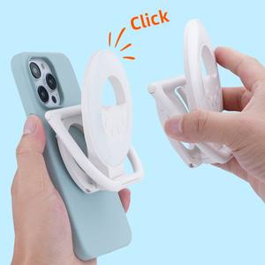 Funda de teléfono magnética plegable portátil multifuncional para exteriores, soporte de transmisión en vivo, luz de relleno para fotos de mano de belleza para mujeres - Product Image 5