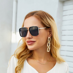 Lunettes de soleil carrées pour hommes XH3240, monture en alliage de cuivre noir, protection UV400, pour la pêche, les sorties, la mode - Product Image 3