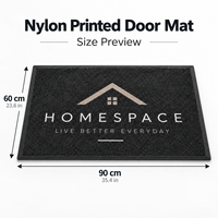 Tapis d'entrée personnalisés avec logo, modernes, lavables, en nylon imprimé, antidérapants, avec support en caoutchouc, résistants, pour usage commercial, tapis de sol intérieur