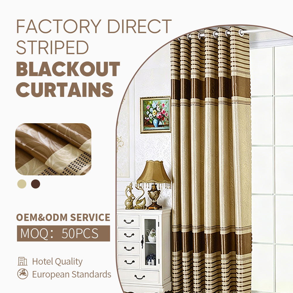 High Quality Embossed Flower Curtains Fabric Semi Blackout Gold Curtains for the Living Room Jacquard Curtain Fabrics