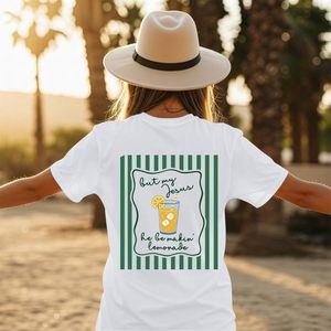 T-shirt pour femme FOXA, motif Lemonade Jesus, en coton respirant, jersey à manches régulières, blanc, design mignon avec fruits - Product Image 3