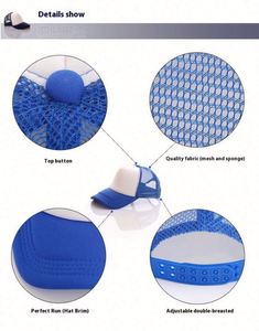 Casquette de baseball pour enfants à 5 panneaux, rembourrée en mousse, avec logo imprimé disponible, casquette publicitaire pour enfants - Product Image 6