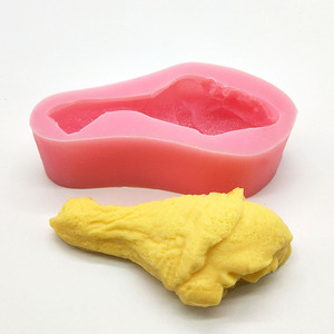 Silicone Chicken Leg Mold Pink 1 Piece For Cake Decorating DIY Fondant Molds - Product Image 4