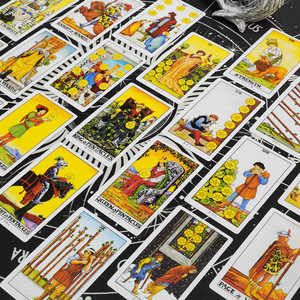 Tùy Chỉnh Dày Giấy 78 Thẻ Màu Xanh Smith-Waite Tarot Thẻ Raider Chờ Tarot Thẻ - Product Image 3