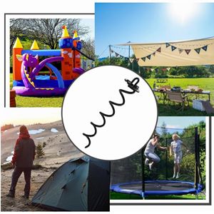 Kit de Âncora Espiral Pesada, Âncora Espiral para Gelo, Usada para Trampolins, Tendas, Tecidos Impermeáveis, Coberturas, Laços para Cães, Etc. - Product Image 3