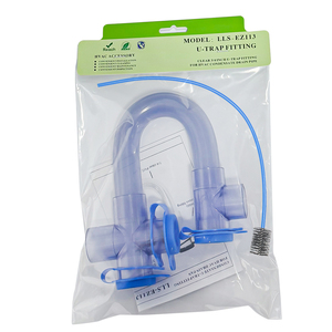 מלכודת U שקופה מ-PVC דגם LLS-EZ113, מלכודת ניקוז שקוף 3/4 אינץ' עם מברשת ניקוי למערכות ניקוז של מיזוג אוויר ו-AC - Product Image 6