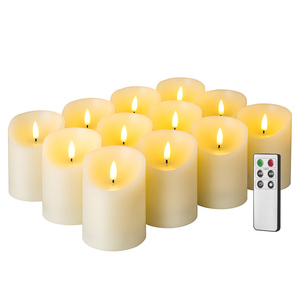 Bougies vintage sans flamme à piles, chauffe-plat, 3d vraie flamme, <span class=keywords><strong>lovin</strong></span>, Matti - Product Image 4