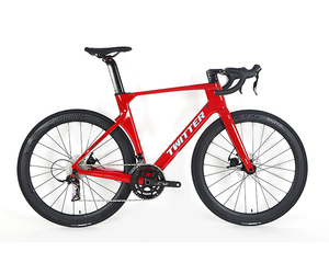 Vélo de route Twitter entièrement en carbone avec roues en carbone, vélo R10 à disque, vélo de route en fibre de carbone, vélos de route 700C, vente en gros - Product Image 5