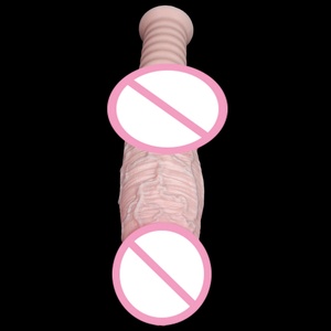 FAAK-G1157 Dildo de Doble Capa con Mango, Masajeador de Punto G de Silicona, Producto de Masturbación Anal, Juguetes Sexuales para Mujeres y Hombres, Herramientas de Coqueteo - Product Image 4