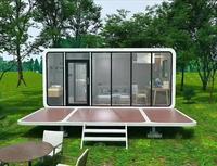 Maison modulaire préfabriquée en conteneur Apple de 20 pieds/40 pieds, design moderne, imperméable, appartement portable, bureau, hôtel, villa