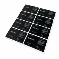 Autocollant personnalisé pour emballage de nettoyant à ongles, étiquette rectangulaire autocollante brillante imperméable, feuille d'autocollants personnalisée