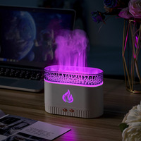 Diffuseur d'arômes à flamme à prix d'usine, humidificateur ultrasonique USB avec diffuseur d'huiles essentielles, capacité 200 ml, bruit <36 dB, usage domestique