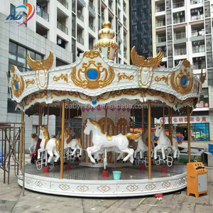 China Fabricación Atracción Juego Paseos Parque de atracciones Eléctrico Merry Go Round Carrusel para la venta - Product Image 3