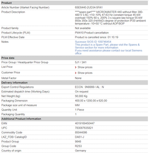 Buena venta 1 año de garantía MICROMASTER 440 <span class=keywords><strong>6SE6440</strong></span> Unidad sin filtro VFD <span class=keywords><strong>6SE6440</strong></span>-<span class=keywords><strong>2UD34</strong></span>-<span class=keywords><strong>5FA1</strong></span> - Product Image 3
