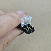 Connecteur rapide sans dénudage D2 pour bande LED, connecteur de raccordement pour câblage basse tension