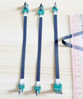 Câble plat ultra-flexible de haute qualité 40G 100W USB 3.1 Type C 100% connecteurs à angle droit Micro-USB pour le transfert de données informatiques