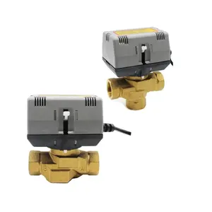 SPDT 3 Wire 3 Way Motorized water Valve For Fan Coil Units HVAC System