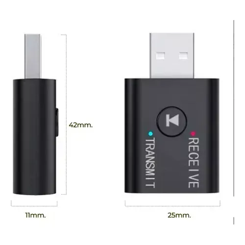 Mini USB Bluetooth 5.0 Receiver Adapter TV Aux Transmitter