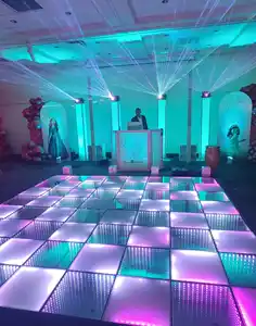 Vakantie Verlichting Wedding Party Disco Verlichting Podium Rgb 50*50Cm Led Kleurrijke Dance Floor